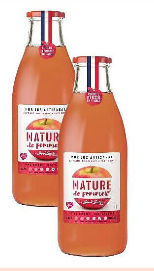 Pur jus de pommes Pink Lady Nature de Pommes 1 l