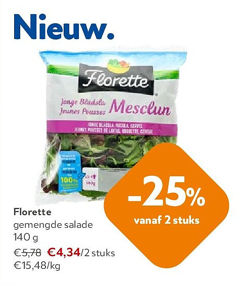 Florette gemengde salade 140 g