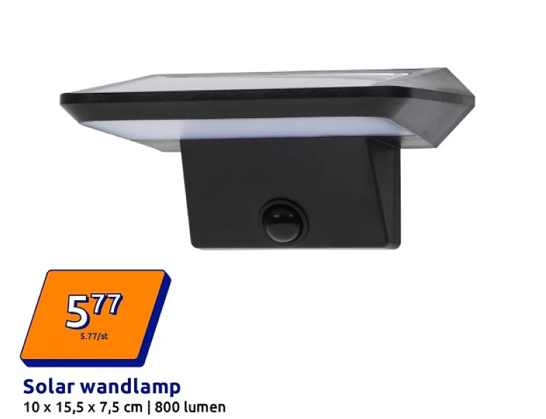Solar wandlamp