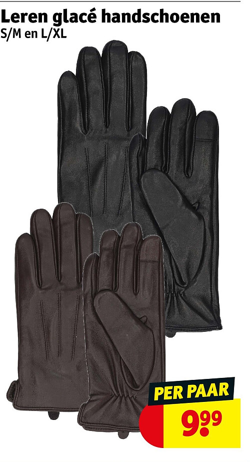 Leren glacé handschoenen