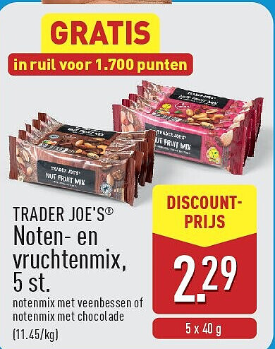 Noten- en vruchtenmix, 5st.