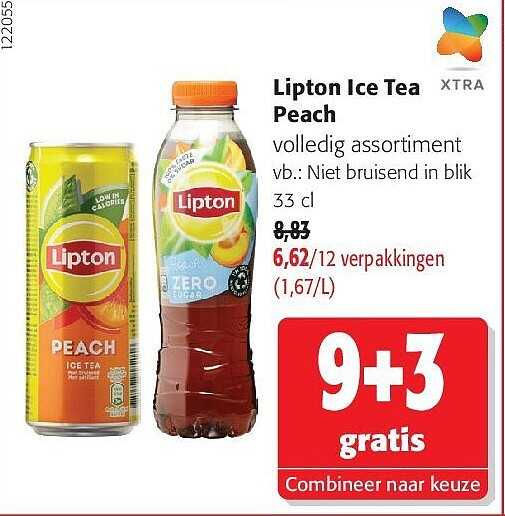 Lipton Ice Tea Peach Niet bruisend in blik 33 cl
