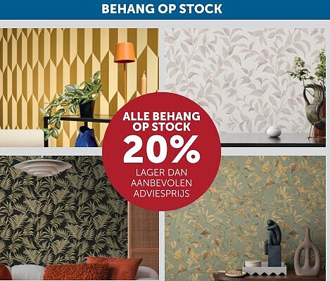 BEHANG OP STOCK