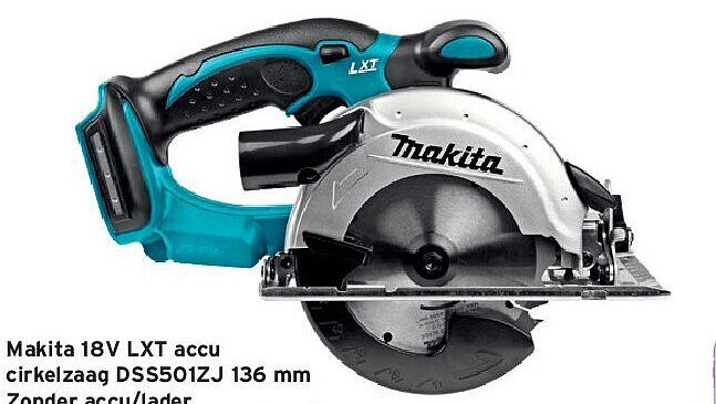 Makita 18V LXT accu cirkelzaag DSS501ZJ 136 mm