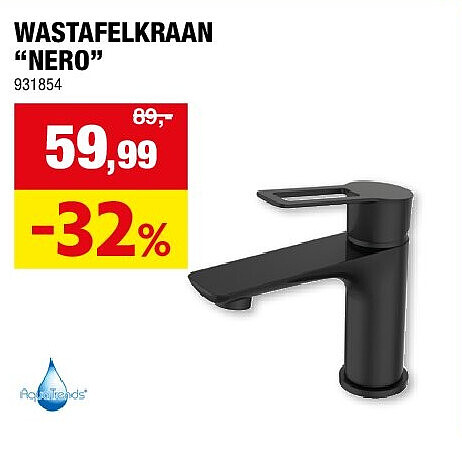 WASTAFELKRAAN “NERO”