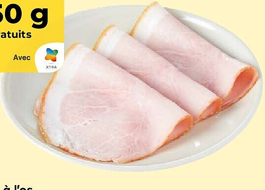 Jambon à l'os tranches