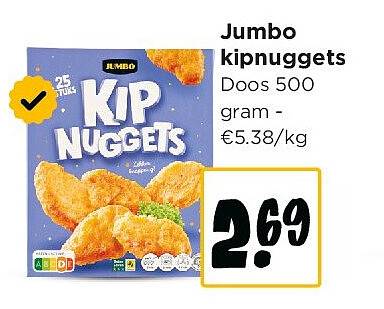 Jumbo kipnuggets