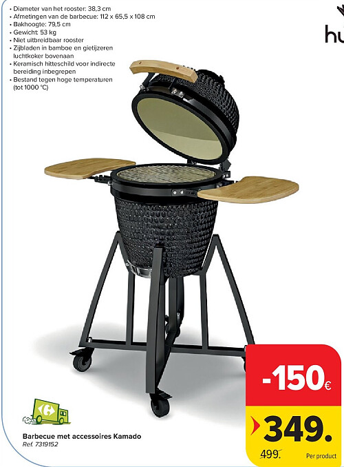 Barbecue met accessoires Kamado