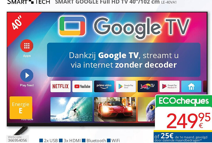 SMART GOOGLE Full HD TV 40 LE-40VA1