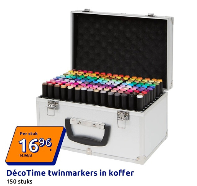 Déco Time twinmarkers in koffer