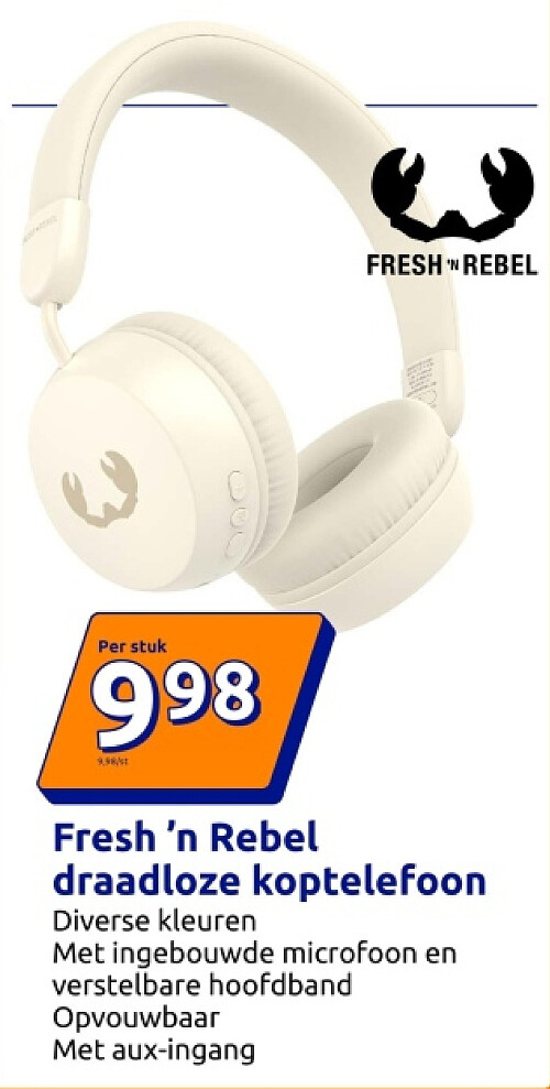 Fresh 'n Rebel draadloze koptelefoon