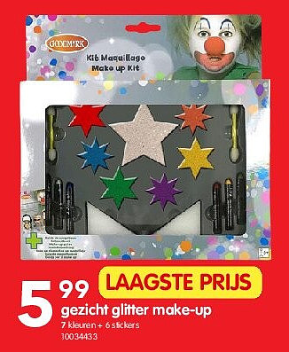 gezicht glitter make-up