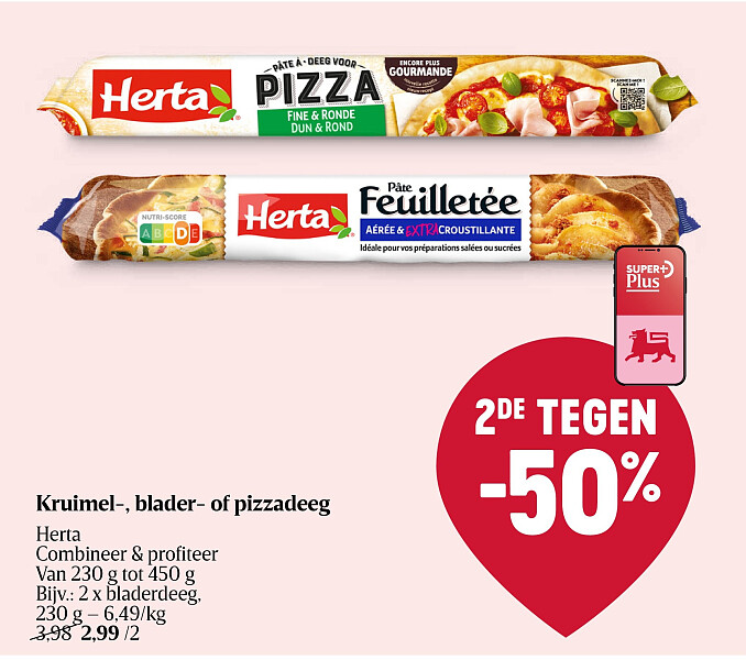 Kruimel-, blader- of pizzadeeg