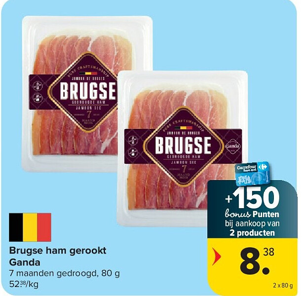 Brugse ham gerookt Ganda