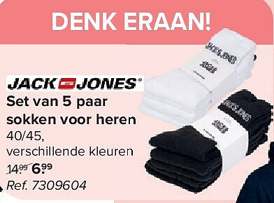 Set van 5 paar sokken voor heren