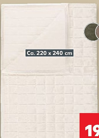 Tagesdecke, ca. 220 x 240 cm