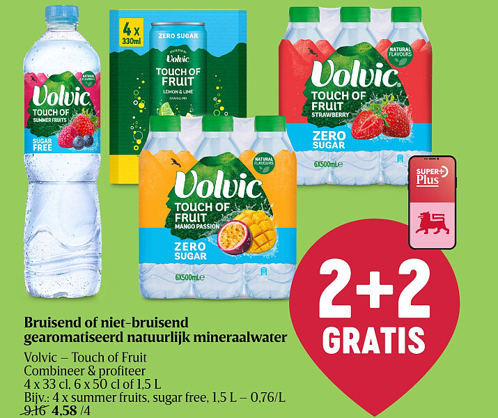 Bruisend of niet-bruisend gearomatiseerd natuurlijk mineraalwater