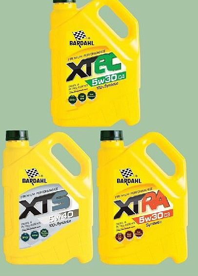 Huiles auto Bardahl en bidons de 5 L