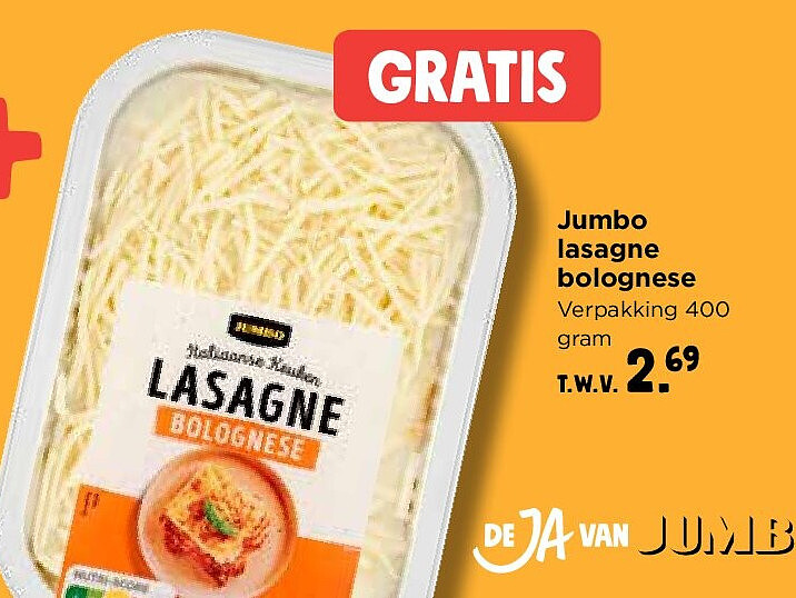 Jumbo lasagne bolognese