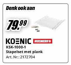 KSK-1000-1 Stapelset met plank