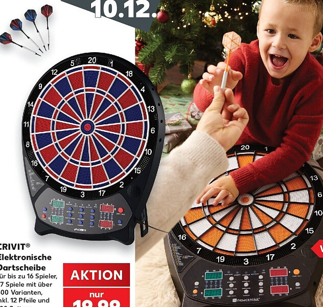 CRIVIT Elektronische Dartscheibe