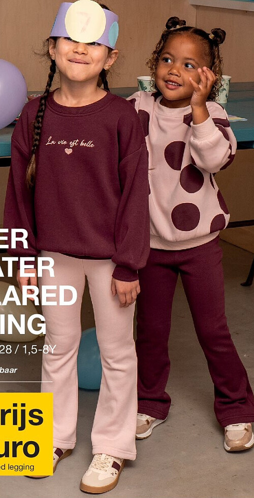 Kinder sweater en flared legging