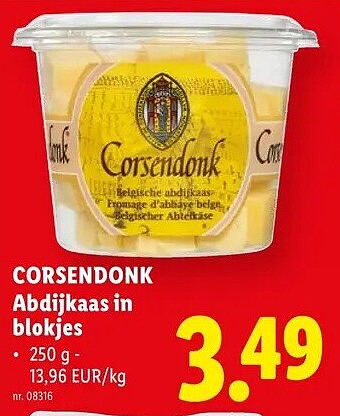 Abdijkaas in blokjes