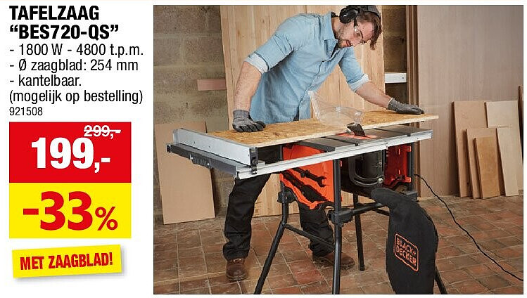 TAFELZAAG “BES720-QS”