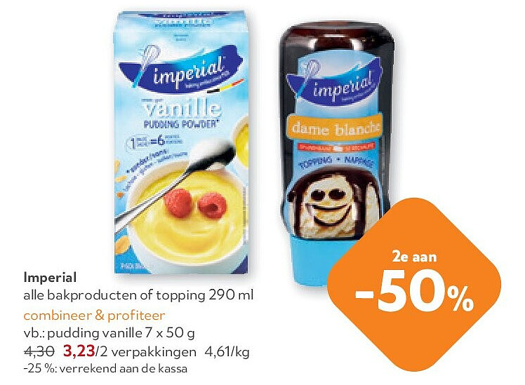 Imperial pudding vanille 7 x 50 g