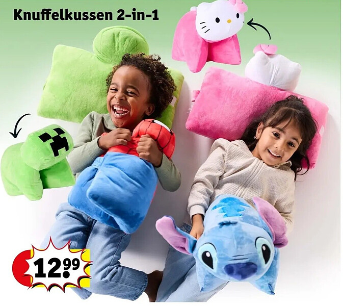 Knuffelkussen 2-in-1