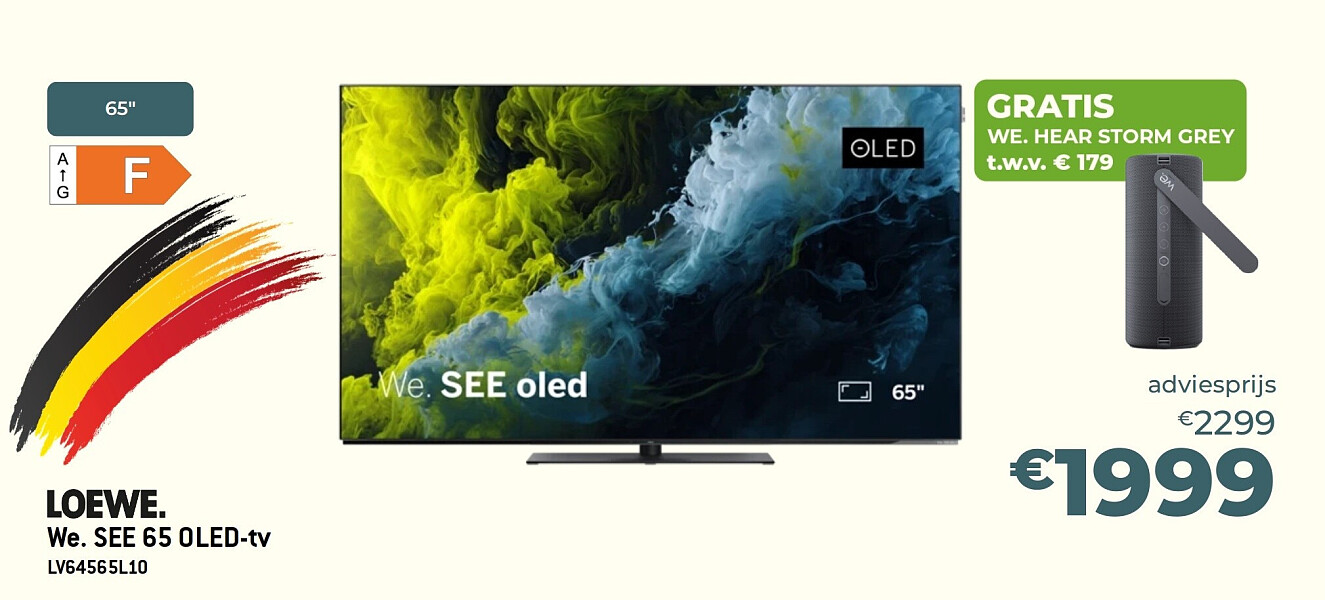 LOEWE. We. SEE 65 OLED-tv LV64565L10