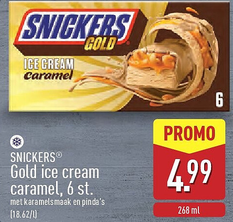 Gold ice cream caramel, 6 st.