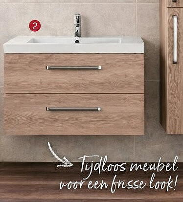 BADKAMERMEUBEL "BISON" [ 2 ] WASTAFELKAST
