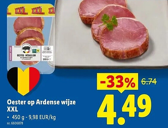 Oester op Ardense wijze XXL
