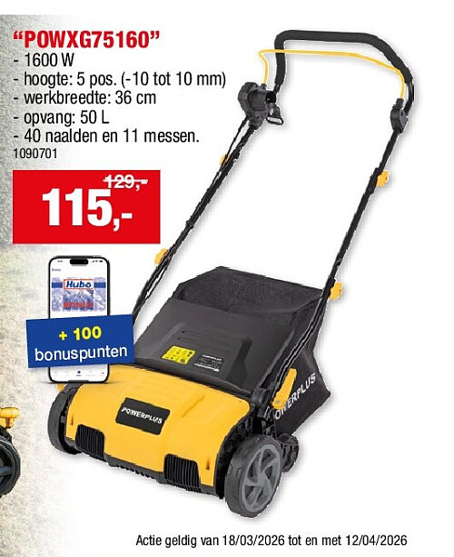 VERTICUTEERDER “POWXG75160”