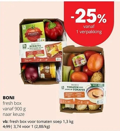 BONI fresh box voor tomaten soep 1,3 kg