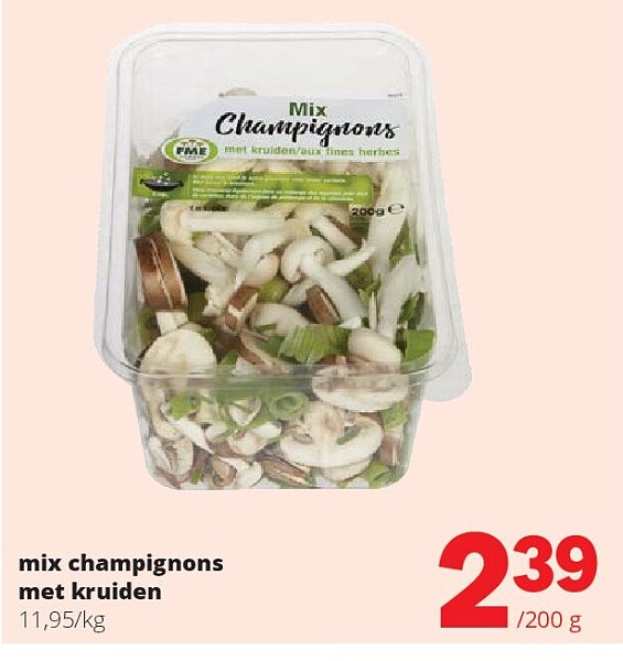 mix champignons met kruiden