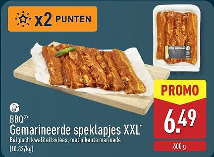 Gemarineerde speklapjes XXL