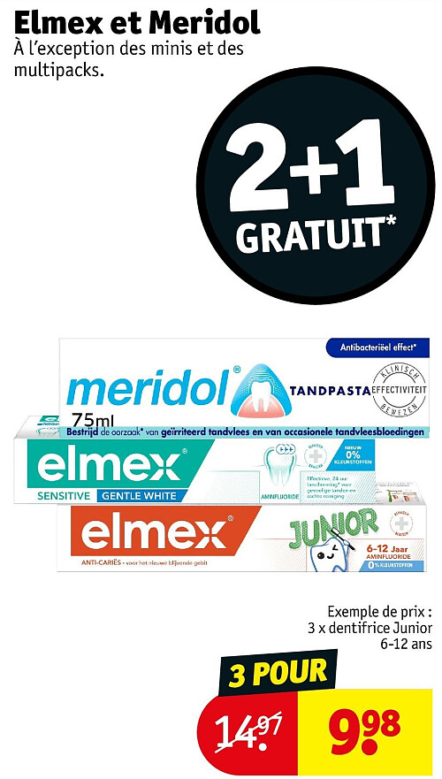 Elmex et Meridol 3 POUR