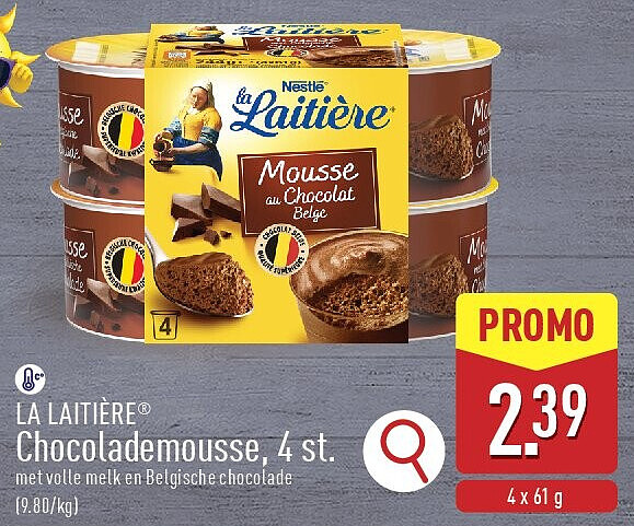 Chocolademousse, 4st.