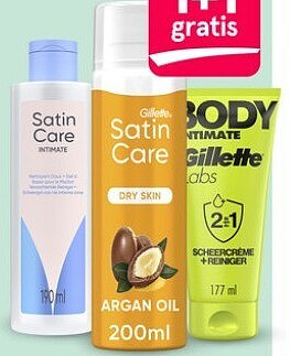 Gillette en Satin Care scheerschuim en -gel
