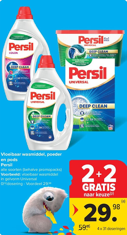 Vloeibaar wasmiddel, poeder en pods Persil