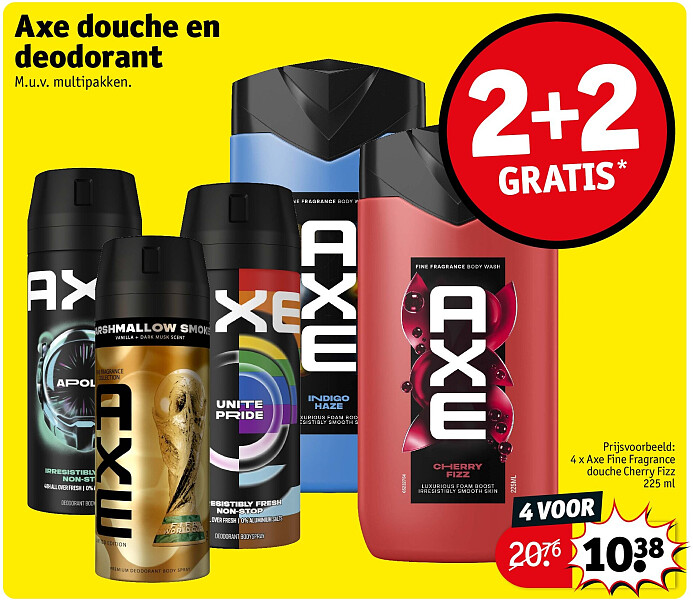 Axe douche en deodorant