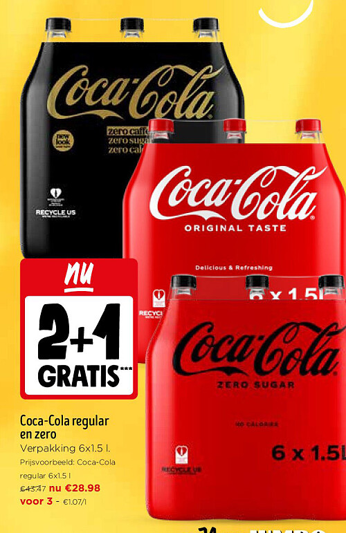 Coca-Cola regular en zero