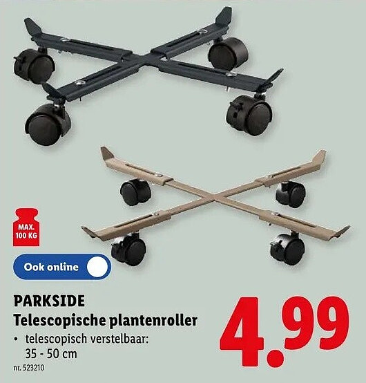 PARKSIDE Telescopische plantenroller