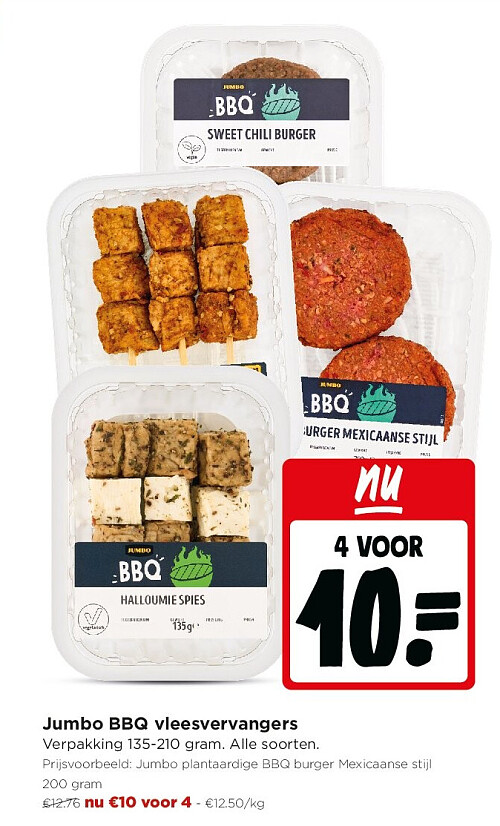 Jumbo BBQ vleesvervangers