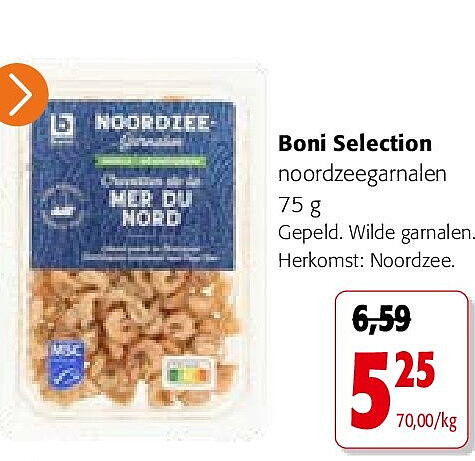 Boni Selection noordzeegarnalen 75 g