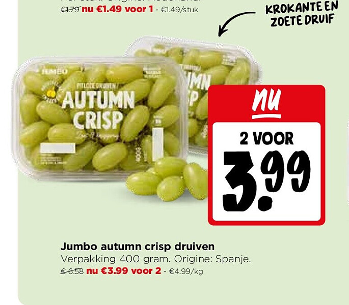 Jumbo autumn crisp druiven
