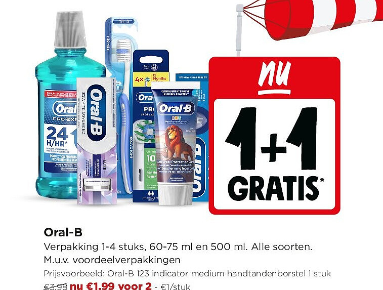 Oral-B Verpakking 1-4 stuks