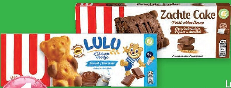 Zachte Cake en Lu Lulu koekjes